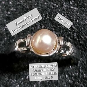 STERLING SILVER FRESHWATER PEARL RING SIZE 9